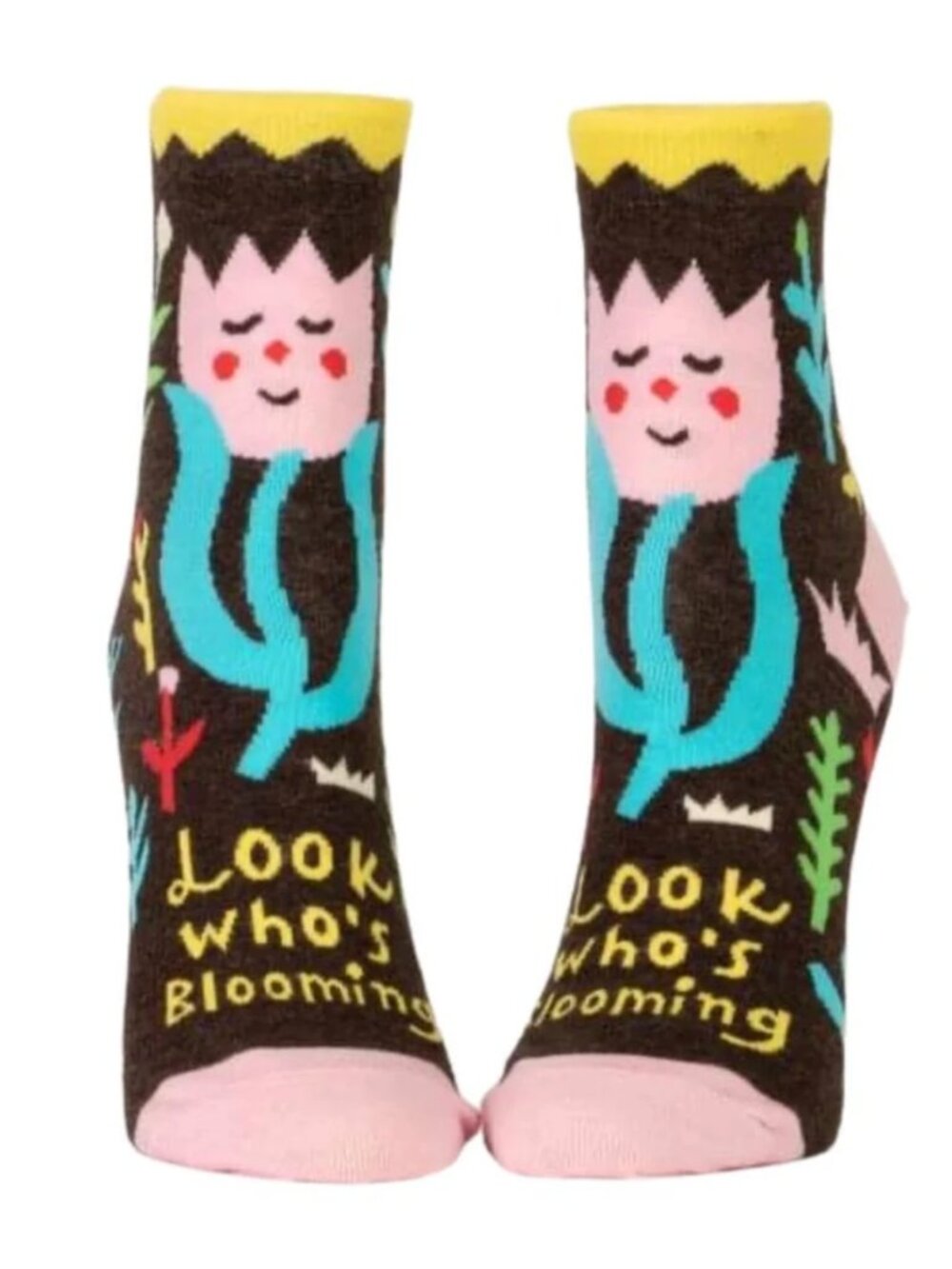 Blue Q Look Who’s Blooming Ankle Socks